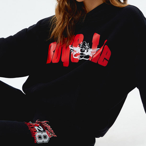 Sudadera con Capucha de Alta Calidad con Estampado Moderno Y2K, Estilo Hip-Hop, para Hombre y Mujer, 100% Algodón, Gruesa y Lavada, para Invierno - Product Image 1