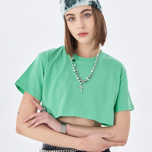 Best Selling Women Crop <b>tops</b> Quickdry Breathable 100% Cotton Material Lightweight Breathable Customised Logo - Product Image 2