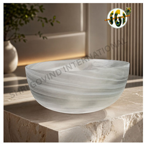 Fruit Glass <b>bowl</b> with marvel finish - Product Image 1