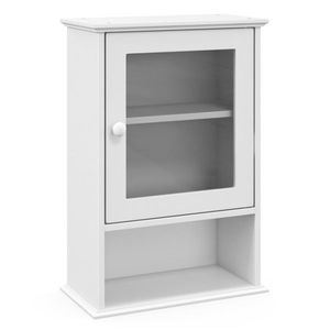 Armadietto Moderno in MDF Bianco per Bagno, Mobile in Acciaio per Uso Esterno, Scuole, Hotel e Ospedali, Design con Sedia da Doccia - Product Image 2