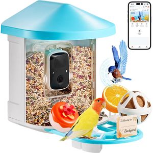 Telecamera per Alimentatore di Uccelli 2K HD ad Energia Solare con Identificazione AI delle Specie Avvolgenti (Oltre 10.000 Specie) - Product Image 3