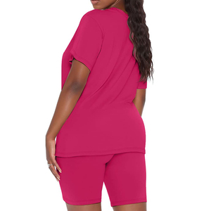 Active Movement <b>Set</b> For Women's Double Stitching Short Sleeves Breathable Professional Summer <b>Set</b> For Women's - Product Image 4