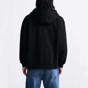 Sudadera con capucha pesada personalizada para hombre con cremallera completa, logotipo personalizado, venta al por mayor OEM para marcas de ropa urbana de EE. UU. - Product Image 4