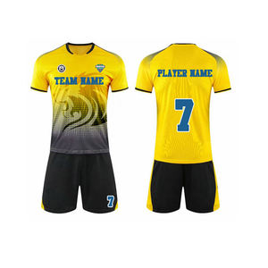 Dye Sublimation Custom Printing Soccer Uniform Sportswear Set Team Training Football Wear Jersey T Shirt Set - Product Image 2