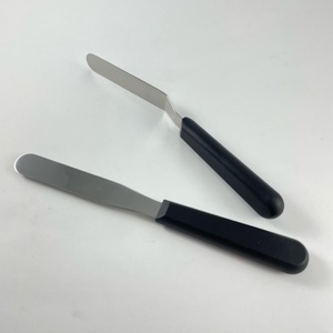 อุปกรณ์ตกแต่งเค้กมีความยืดหยุ่นไม้พายไอซิ่งแบบตรงและออฟเซ็ตทำจากสแตนเลสขนาด8 "สำหรับมืออาชีพ - Product Image 6