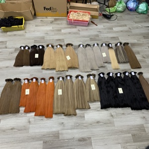 วิกผมเคราตินแบบไม่ผ่านกระบวนการผมปลายแหลมแบบรัสเซียสองชั้น - Product Image 2