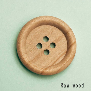 Botón Redondo de Madera Natural de Alta Calidad, Sostenible, con 4 Agujeros, para Ropa - Product Image 3