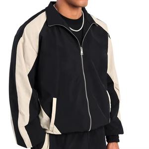 Chaqueta Cortavientos Deportiva para Hombre, Color Sólido, Bloques de Color, Manga Larga, Cuello Camisero, Ligera, Reflectante, Personalizable - Product Image 6
