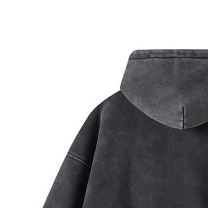 Ventes en gros de sweats à capuche pour hommes, personnalisés, lavés à l'acide, respirants, confortables, écologiques, avec poche, en tissu polaire, fabriqués au Pakistan - Product Image 4