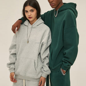 Poids lourd 100% coton 3D en relief broderie surdimensionné conception personnalisée graphique bouffée imprimé sweats à capuche unisexe - Product Image 1