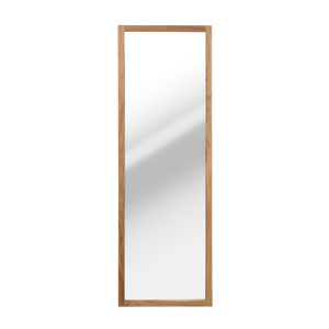 Vandana Ultra Novara acacia wood mirror with <b>storage</b> - Product Image 3