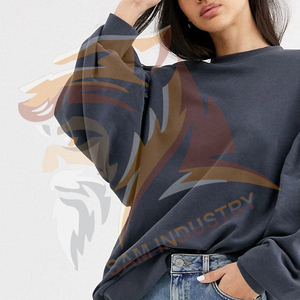 Sweat-shirts oversize en molleton d'hiver avec logo personnalisé pour femmes, en coton de haute qualité et fibres de bambou, respirants et surdimensionnés - Product Image 5