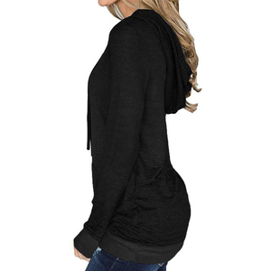 Sudadera con Capucha para Mujer, Talla Grande, Invierno-Primavera, con Logotipo de Marca Personalizado, Manga Larga, Estampada, para Exteriores - Product Image 5