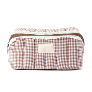 Custom Canvas Makeup Organizer Case with Brush <b>Compartments</b> Portable Cosmetic Storage <b>Bag</b> for <b>Travel</b> and Daily Use - Product Image 1