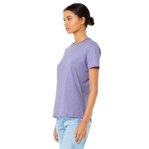 T-shirt ample décontracté pour femme, à manches courtes, col carré, imprimé lettres, style golf, épaules tombantes, personnalisable avec logo, livraison rapide - Product Image 1