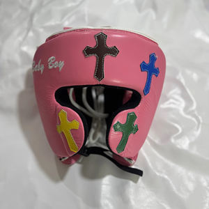 Wholesale Price Winning Boxing Sparring Set Boxing Gloves Head <b>Guard</b> <b>Groin</b> <b>Guard</b> High Quality Genuine Leather Custom Hook Loop - Product Image 3