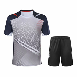 High Quality Custom Professional Tennis <b>Badminton</b> Sportswear Breathable Quick Dry 100% Polyester Team Uniform Custom Logo - Product Image 1