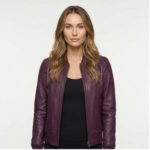 เสื้อแจ็คเก็ตหนังแกะสำหรับผู้หญิงเสื้อสเว็ตเตอร์ - Product Image 1
