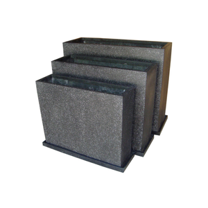 Pot de plante rectangulaire en fibre de verre de haute qualité pour la maison, le jardin, la terrasse, le balcon, la décoration intérieure et extérieure, fournisseur en gros, OEM - Product Image 1