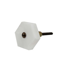 Poignées de tiroir modernes pour meubles de cuisine, armoires et commodes – Boutons de meuble en marbre blanc de bonne qualité – Meilleur prix - Product Image 3