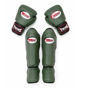 Equipo de Protección Deportiva de Piel Transpirable con Diseño Personalizado OEM, al Mejor Precio, para Kickboxing Profesional, Juego de Espinilleras para Sparring - Product Image 2