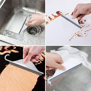 Mini Raschietto in Silicone per Cucina e Bagno, Tergivetro per Specchio Doccia con Gancio, Strumento per Pulizia del Piano di Lavoro - Product Image 3