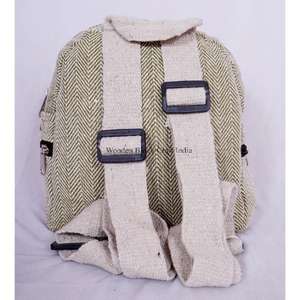 กระเป๋าเป้สะพายหลังผ้าแคนวาสน้ำหนักเบาสไตล์วินเทจ สายสะพายไหล่ สำหรับเดินทางท่องเที่ยวกลางแจ้ง นักเรียน นักศึกษา แฟชั่น  แบบสั่งทำได้ - Product Image 3