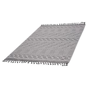 Set di Tappeti Geometrici Grigio/Bianco 5X7 per Interni/Esterni della Collezione LOOM and LUXE - Product Image 3