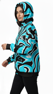 เสื้อฮู้ดดี้โอเวอร์ไซส์ยูนิเซ็กส์สไตล์ร่วมสมัย พร้อมลายพิมพ์ซับลิเมชั่นคุณภาพสูง สำหรับแฟชั่นสตรีทแวร์ - Product Image 5