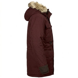 Wax Cotton Hooded Outdoor <b>Jacket</b> Casual Windproof Warm Durable Lightweight Comfortable Front Logo Custom Men's Womens Outerwear - Product Image 3