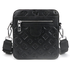 Men PU Leather Crossbody <b>Bag</b> Embossed <b>Small</b> Messenger <b>Bag</b> Casual Shoulder Phone <b>Bag</b> With Adjustable Strap - Product Image 1
