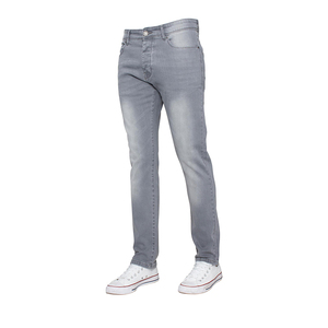 Jeans de Mezclilla Casuales de Cintura Alta para Hombre, Corte Recto, Lavables, Ecológicos y de Secado Rápido - Product Image 1