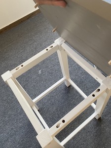 Table d'appoint de patio en bois Adirondack, meuble d'appoint rectangulaire rustique - Product Image 6