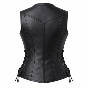 Gilets moto en cuir tressé respirant sur mesure pour femme – Commandes en gros disponibles directement de l'usine - Product Image 2