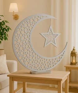 Elegante Centro de Mesa Metálico Islámico para Ramadán, Decoración para el Hogar, Restaurantes, Hoteles, Celebraciones del Eid y Eventos - Product Image 1