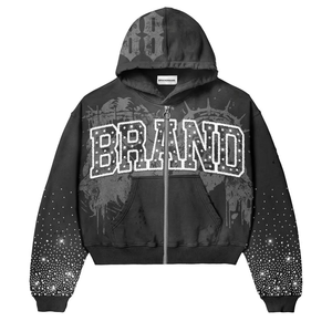 ชุดเซ็ตเสื้อผ้าสเวตเชิ้ต 2 ชิ้น พิมพ์ลายตามสั่ง ผ้าฝ้ายฟลีซเนื้อหนา สีซีดแบบซันเฟด สไตล์สตรีทแฟชั่น - Product Image 3