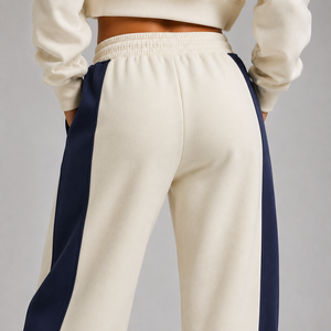 Pantalon de jogging décontracté en molleton pour femme, coupe ample et décontractée, tissu brossé doux, idéal pour l'entraînement, les voyages et la maison - Product Image 5