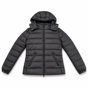 Veste d'hiver matelassée à capuche pour femme, couleur violette, manches longues, fermeture éclair, rembourrage en polyester, doudoune pour femme - Product Image 6