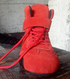 Chaussures de course Red Camel Kart Motorsport, bottes mi-hautes noires, bleues et rouges, bottes de course automobile - Product Image 5