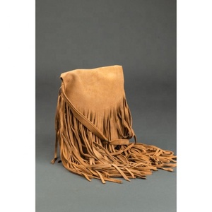 2024 véritable daim cuir Hobo frange sac personnalisé haut de gamme concepteur grand violet vache cuir luxe sac à main pour femmes sacs à main - Product Image 3