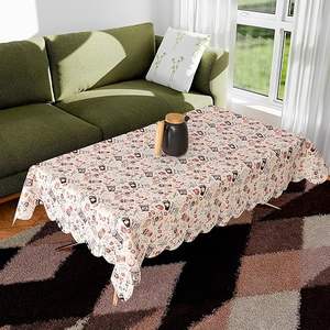 Cubierta Premium para Mesa de Centro, Tela Suave con Diseño de Ramo Floral, Tamaño Rectangular de 40x60 Pulgadas, Estilo Bohemio - Product Image 6