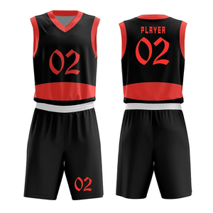 Uniforme de basket-ball au design élégant, nouvelle conception, vente en gros, personnalisé, 100% polyester, imprimé par transfert thermique - Product Image 4