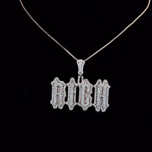 <b>Top</b> Demanded Luxury Hip Hop Cushion Cut Moissanite Diamond Pendant 925 Sterling <b>Silver</b> Men <b>Women</b> Jewelry Pendant - Product Image 6