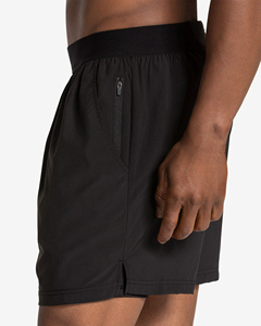 <b>Men</b> 2-in-1 Running Training <b>Shorts</b> with Inner <b>Compression</b> Pocket & Outer Zipped Pockets, Lightweight Breathable Fabric - Product Image 3
