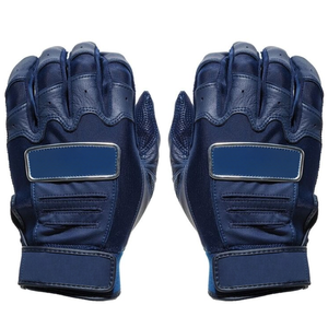 New <b>Baseball</b> <b>Gloves</b> Dark Blue Leather Non Slip Hook And Loop Closure Right Handed Adult All Seasons - Product Image 3