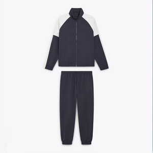Custom Logo Men Winter Tracksuit Set Slim Fit <b>Polyester</b> Sportswear Long Sleeve Jacket <b>Jogger</b> Sweatpants - Product Image 4