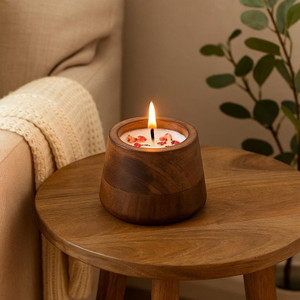 เชิงเทียนไม้ทำมือ คุณภาพพรีเมียม ดีไซน์ใหม่ เป็นมิตรกับสิ่งแวดล้อม ผลิตโดยช่างฝีมือชาวอินเดีย - Product Image 2