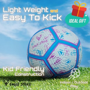 Eagle Strike Soccer Ball Size 5 Durable Training Football with TPU PU Material <b>Hand</b> <b>Stitched</b> for Outdoor Use - Product Image 3