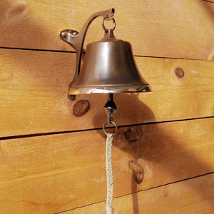 กระดิ่งประตูทองเหลืองแบบติดผนัง เหมาะสำหรับการติดตั้งอย่างรวดเร็วในบ้าน สำนักงาน และร้านค้า - Product Image 1