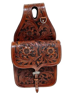 Bolsa de Cuero Estilo Vaquero para Silla de Montar, con Herramientas de Madera/Plástico, Accesorio Premium para Caballos Adeefa - Product Image 4